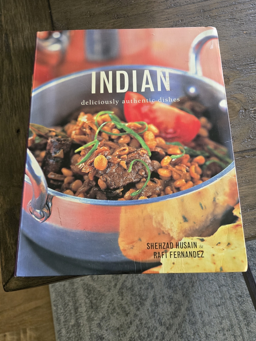 Indian: Deliciously Authentic Dishes Cookbook - Blue/Orange Cover
